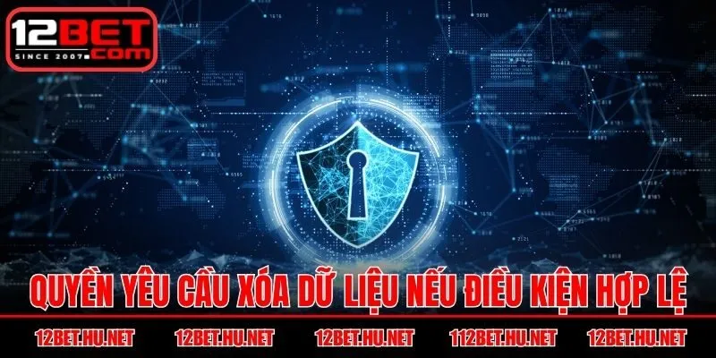 Quyền yêu cầu xóa dữ liệu nếu điều kiện hợp lệ