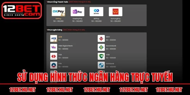 Sử dụng hình thức ngân hàng trực tuyến đơn giản, dễ thao tác