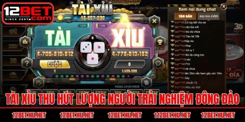 Tài xỉu một trò chơi thu hút lượng người trải nghiệm đông đảo