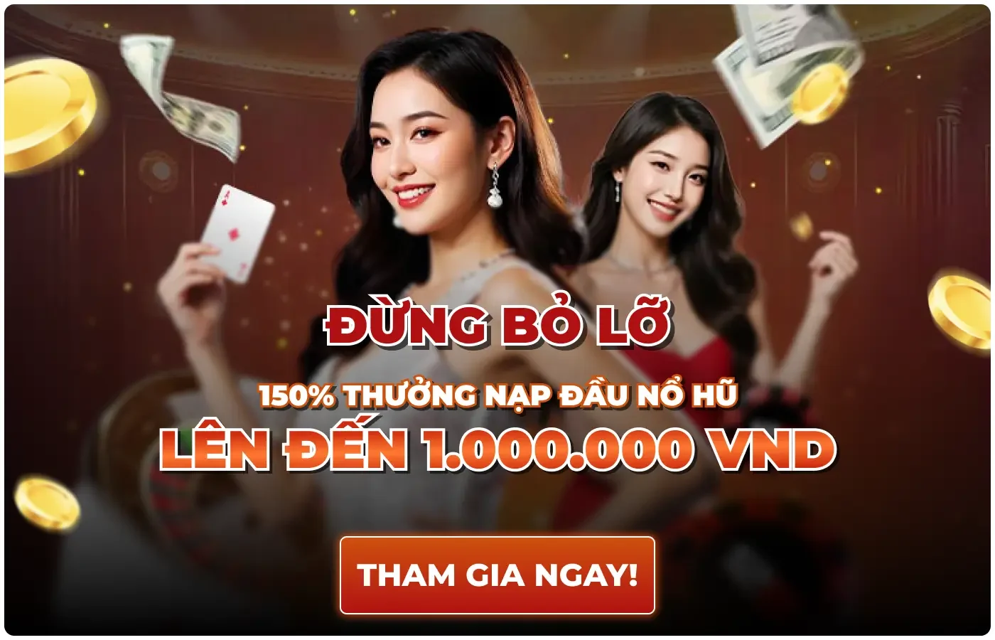 Thưởng nạp đầu lên đến 1.000.000 VNĐ